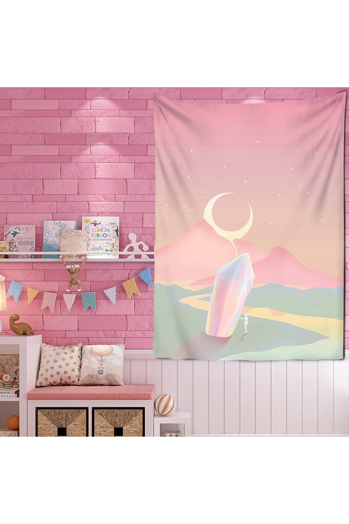 Pink Wall Tapestry | Bowlift