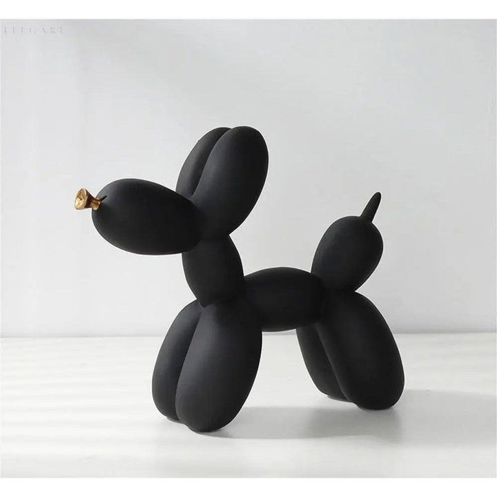 Haku - Balloon dog figure with golden snout | Bowlift