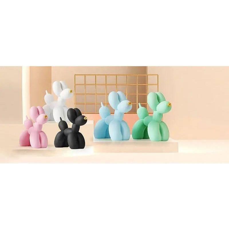 Haku - Balloon dog figure with golden snout | Bowlift