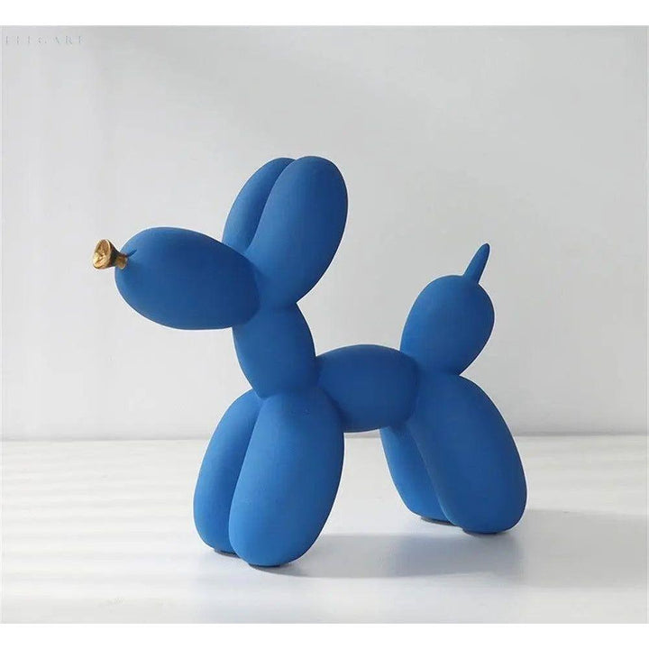 Haku - Balloon dog figure with golden snout | Bowlift