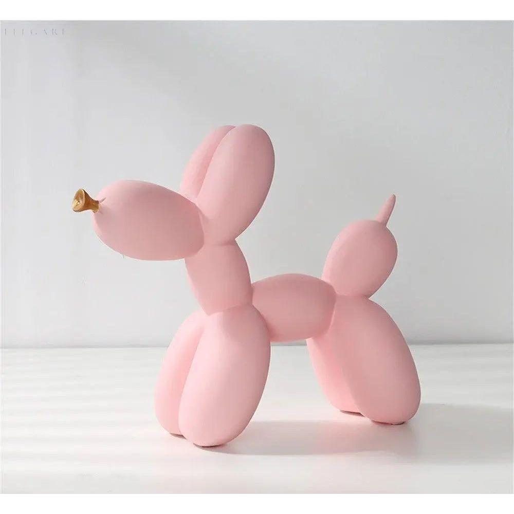 Haku - Balloon dog figure with golden snout | Bowlift