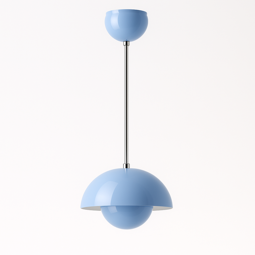 BowLift | Half-Circle Colourful Chandelier – Modern Scandinavian Ceiling Light for Dining, Living & Office