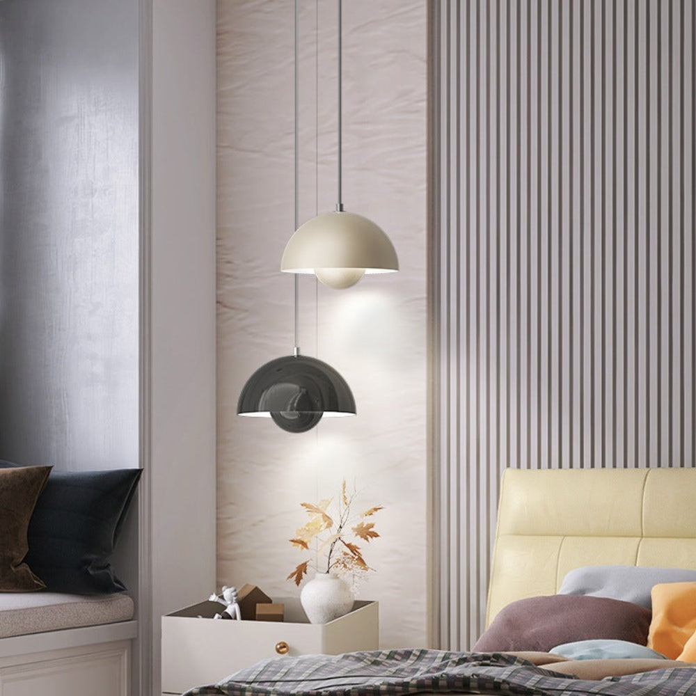 BowLift | Half-Circle Colourful Chandelier – Modern Scandinavian Ceiling Light for Dining, Living & Office