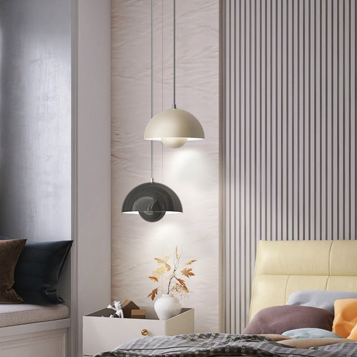 BowLift | Half-Circle Colourful Chandelier – Modern Scandinavian Ceiling Light for Dining, Living & Office