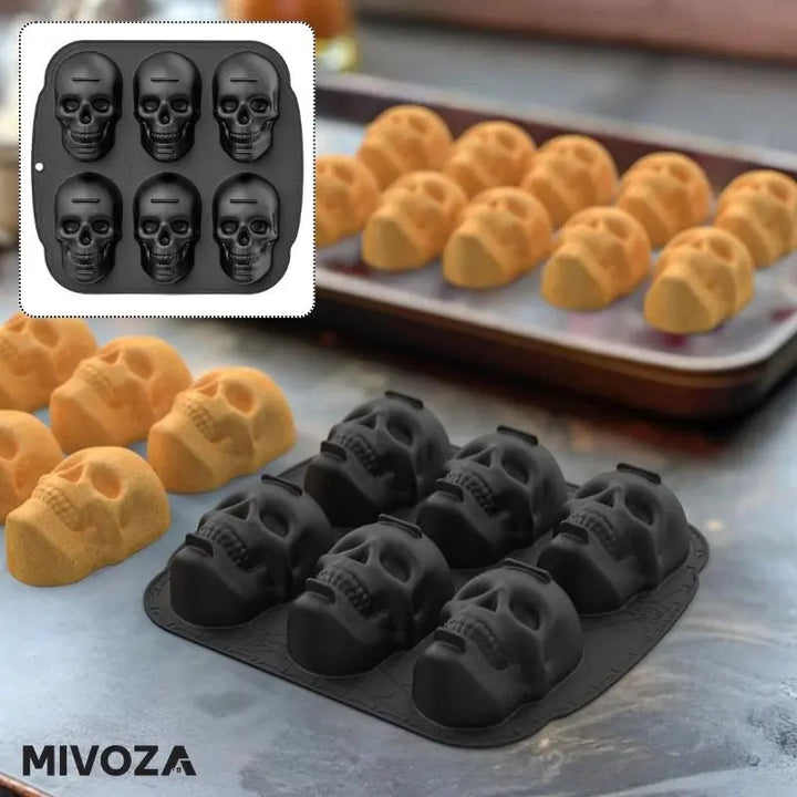 BowLift | Halloween 3D Skull Cake Pan