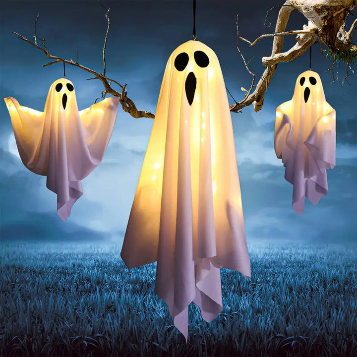 BowLift | Halloween Ghosts | LED Hanging Decoration in Set of 3