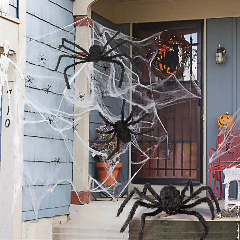 BowLift | CreepyCrawl Giant Spider – Realistic Halloween Outdoor Yard Prop