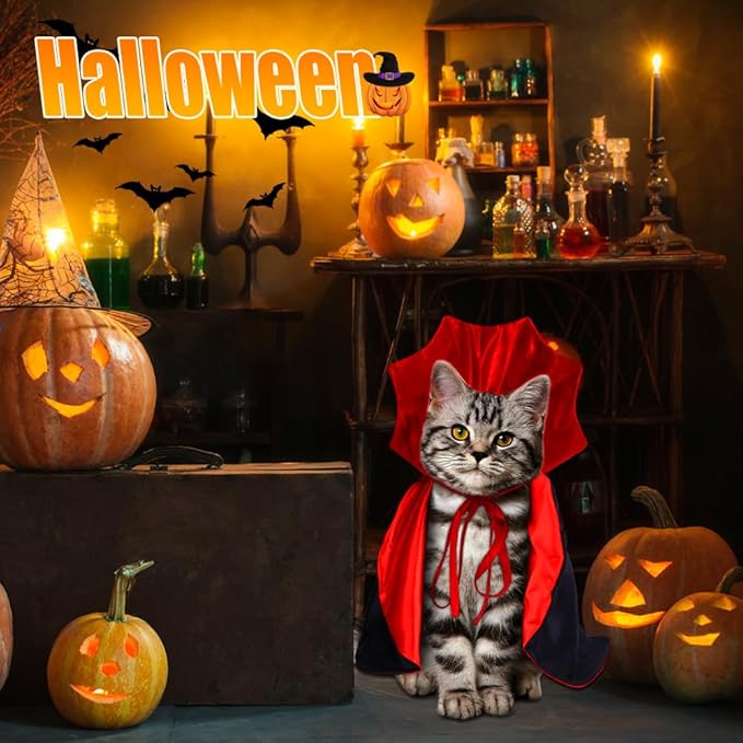 BowLift | Halloween Vampire Cape Pets Costume