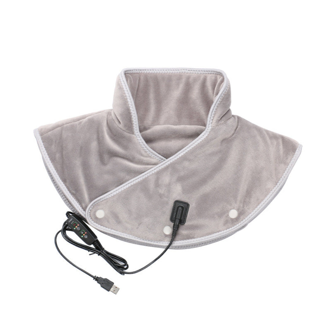BowLift | WarmRelax Neck & Shoulder Massage Band – USB Heated Massage Wrap with Heat Function