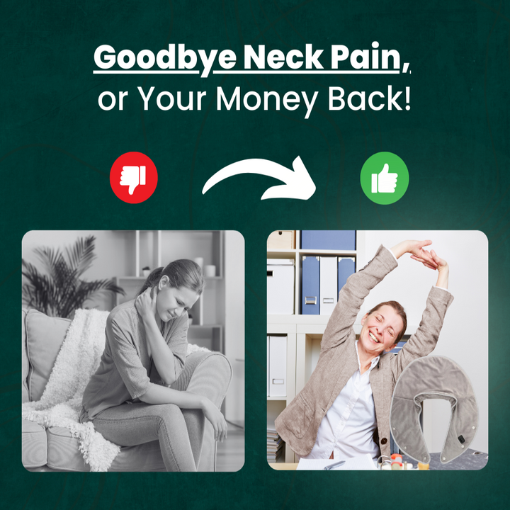 BowLift | WarmRelax Neck & Shoulder Massage Band – USB Heated Massage Wrap with Heat Function