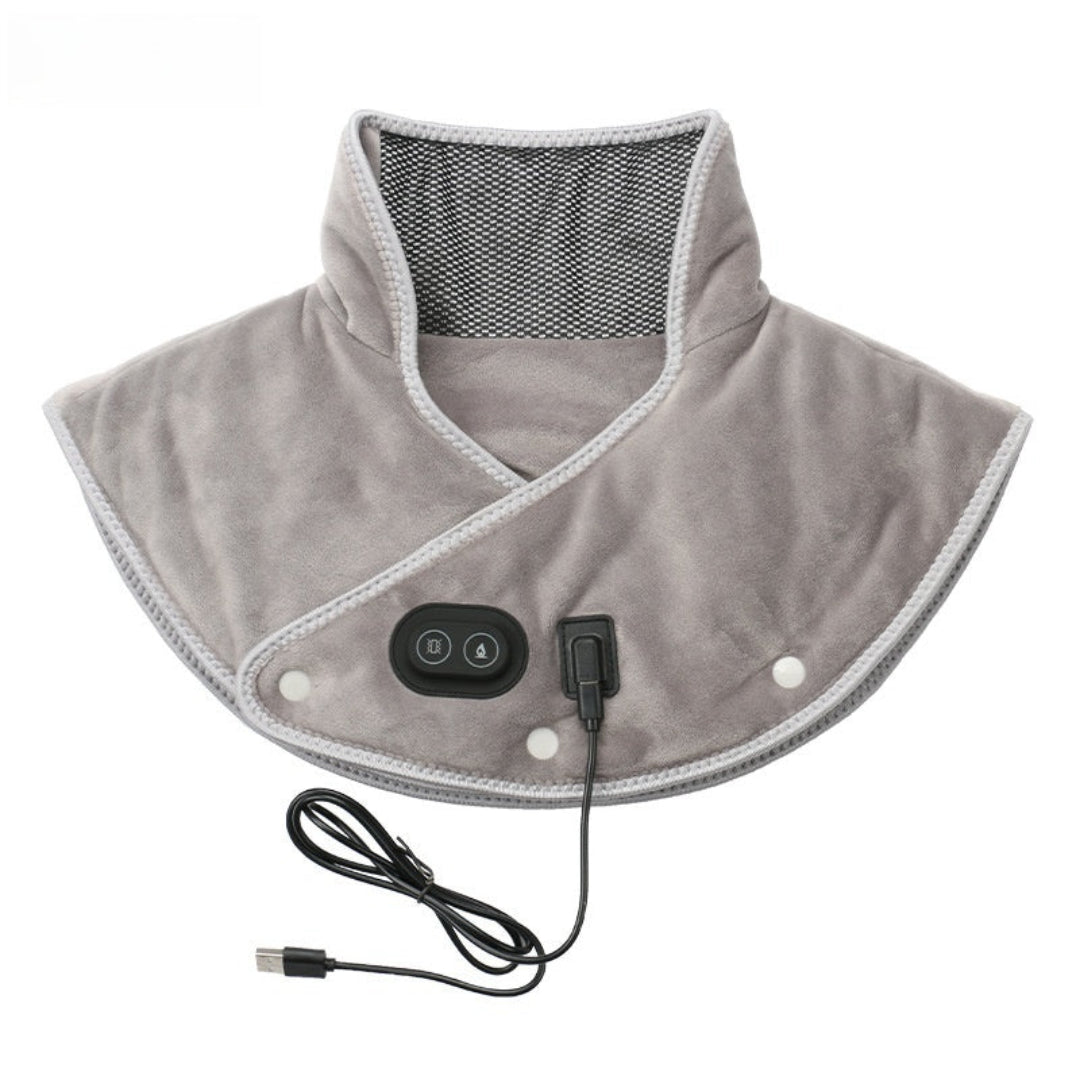 BowLift | WarmRelax Neck & Shoulder Massage Band – USB Heated Massage Wrap with Heat Function