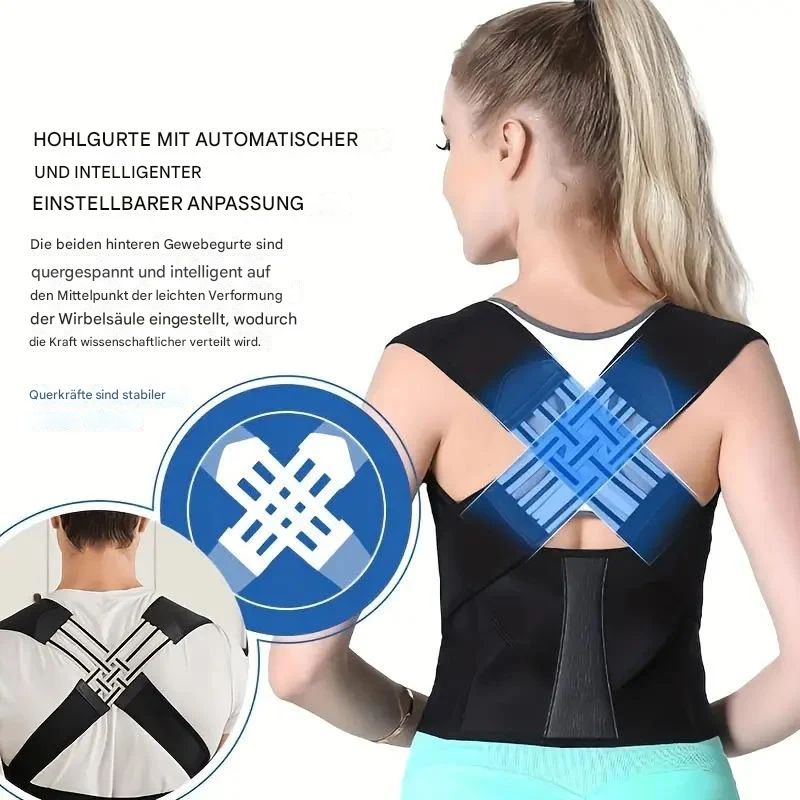 BowLift | Ergonomic Posture Corrector for Neck and Back Pain Relief Adjustable and Stable