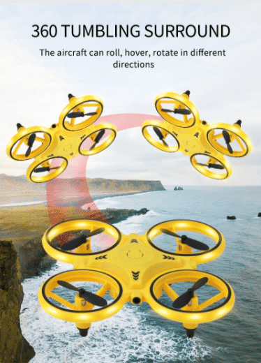 Drone-Hand-Quadcopter (with LED light and cool loop function) | Bowlift