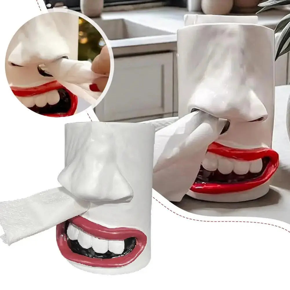 BowLift | Handcrafted funny face towel holder