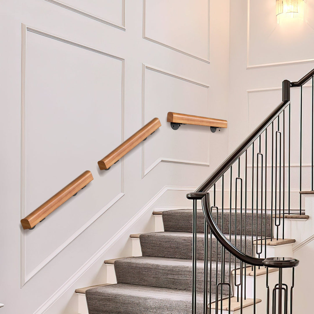Handrail Stair Railing Pine Wood Half Round Wood | Bowlift