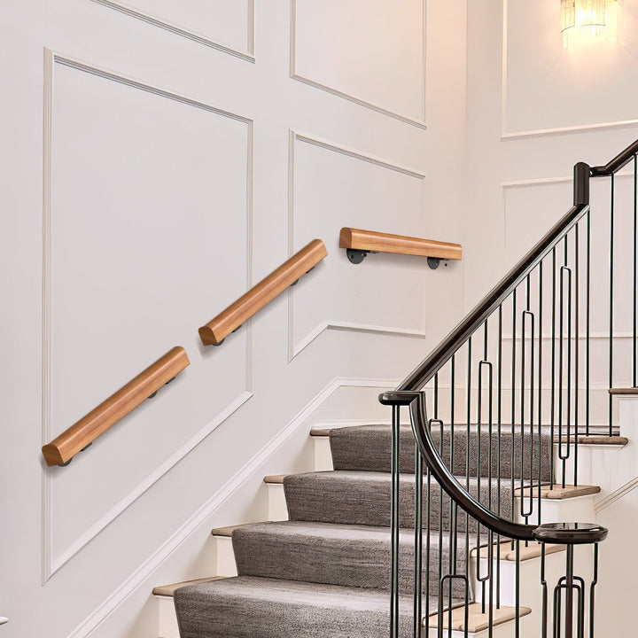 Handrail Stair Railing Pine Wood Half Round Wood | Bowlift