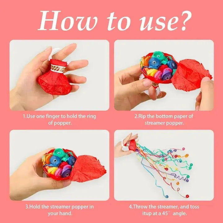 BowLift | Handy Paper Streamer – Colorful Decoration without Confetti Chaos