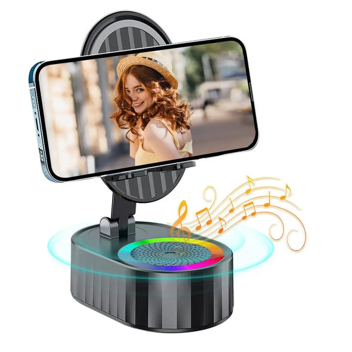 BowLift | Handy Stand with Induction Speaker & Power Bank