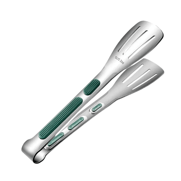 BowLift | Non-slip stainless steel tongs for meat, salad & bread