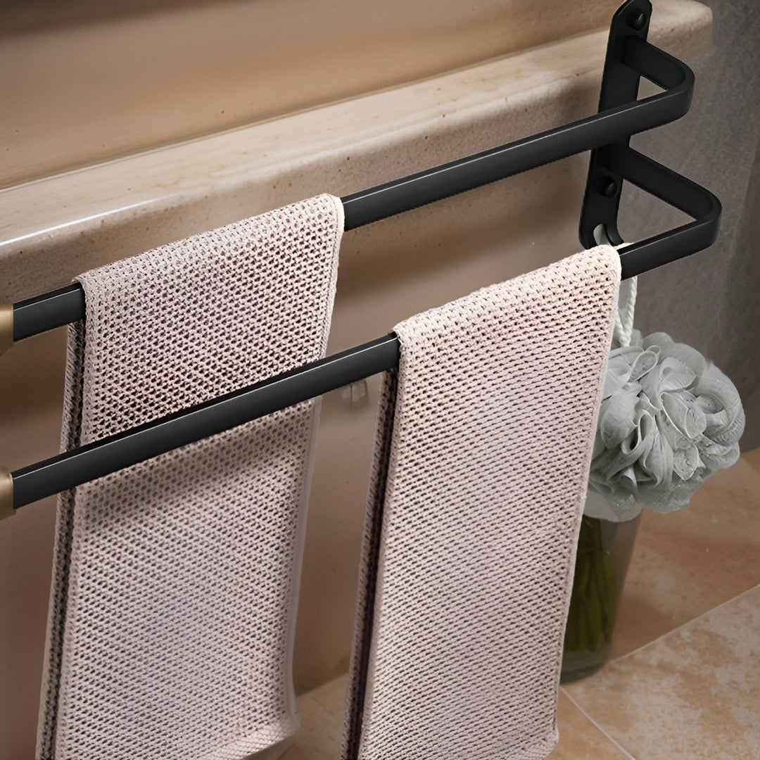 HangEase 3-layer wall-mounted hand towel Bowliftage – Aluminum space-saving design | Bowlift