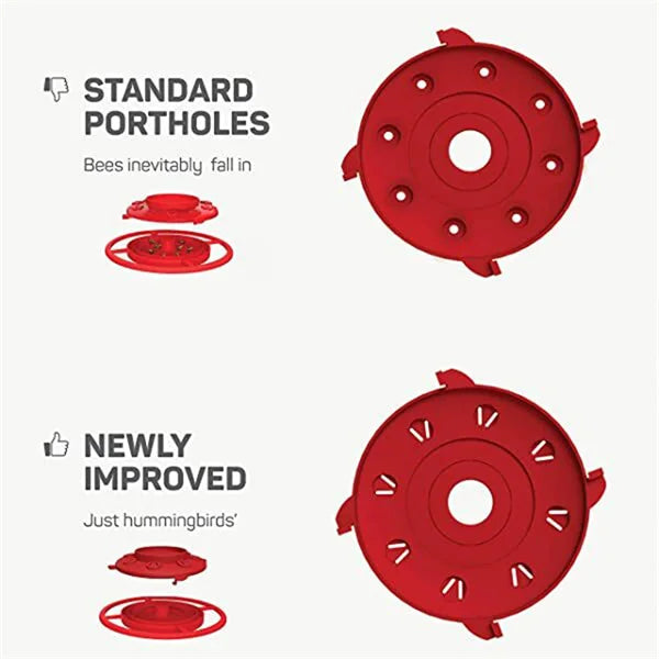 BowLift | Red Nectar House for Hummingbirds with Insect Stop