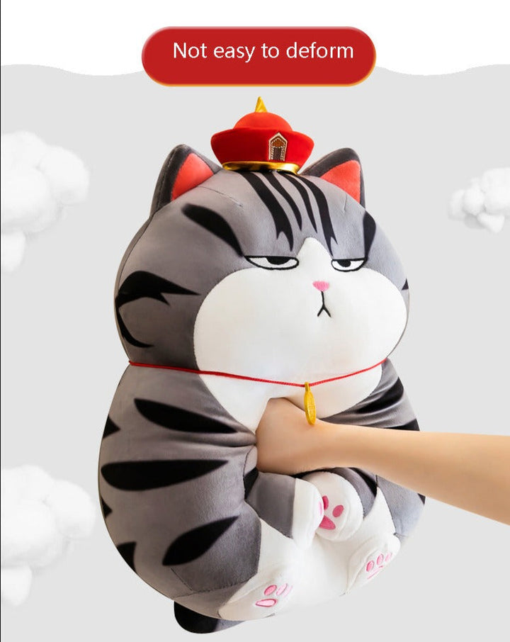 Moody Cat Soft Cuddly Plush Pillow | Bowlift