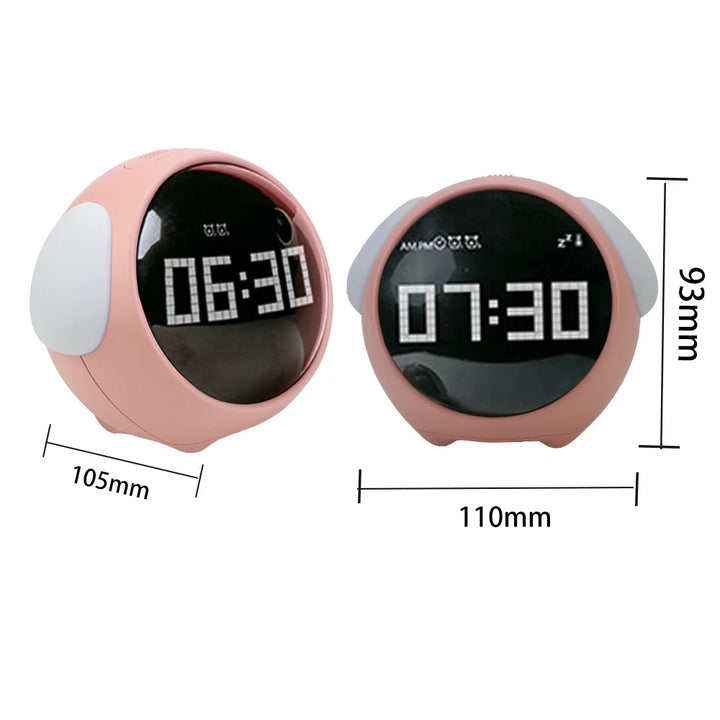 Cute Expression Night Light Alarm Clock | Bowlift