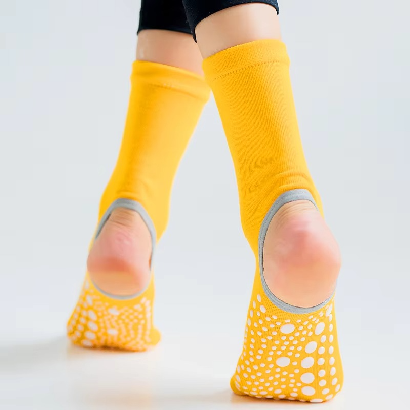 BowLift | Non Slip Quick Dry Yoga and Pilates Socks for Women Cotton Blend With Silicone Grip