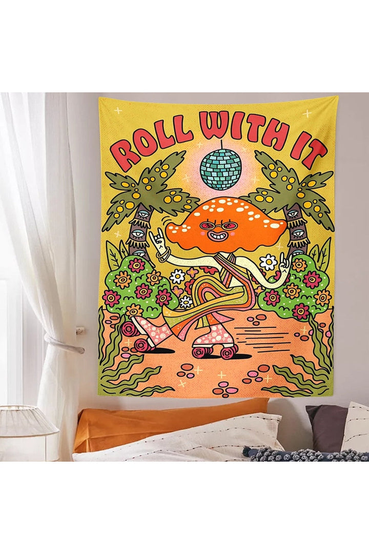 With It Hippie Wall Tapestry | Bowlift