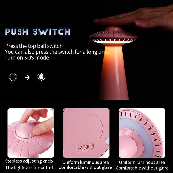 BowLift | UFO Inspired Rechargeable LED Desk Lamp