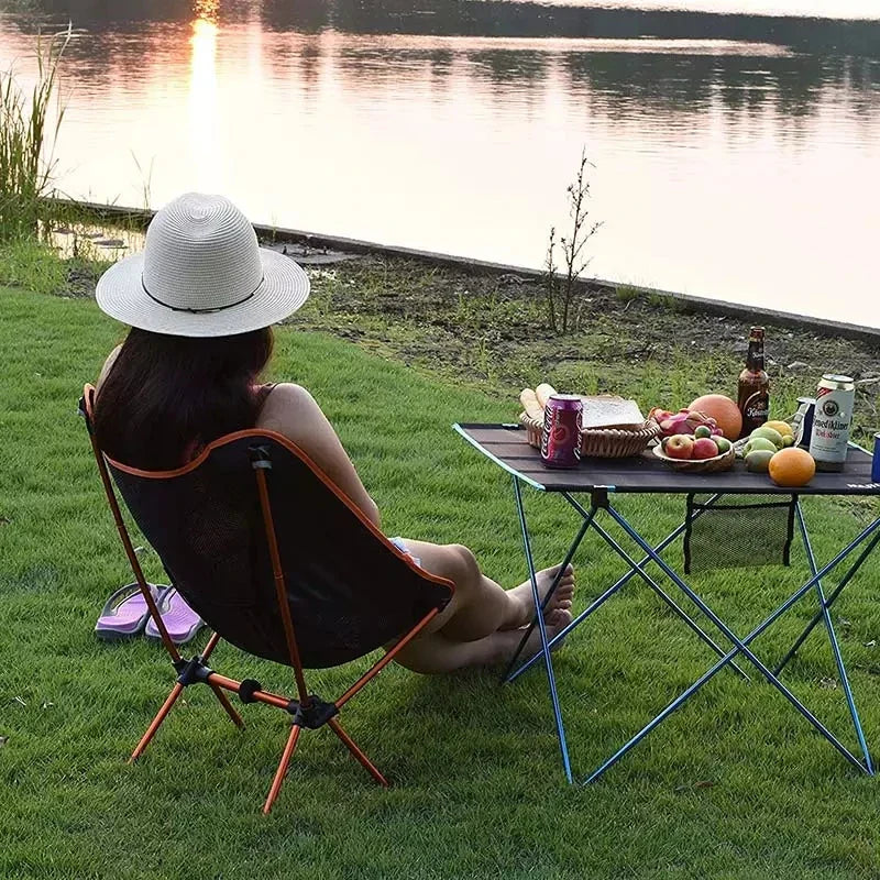 BowLift | Camping chair & beach blanket set Flexora | Ultralight & foldable | Includes sand-free picnic mat | For beach, hiking & fishing
