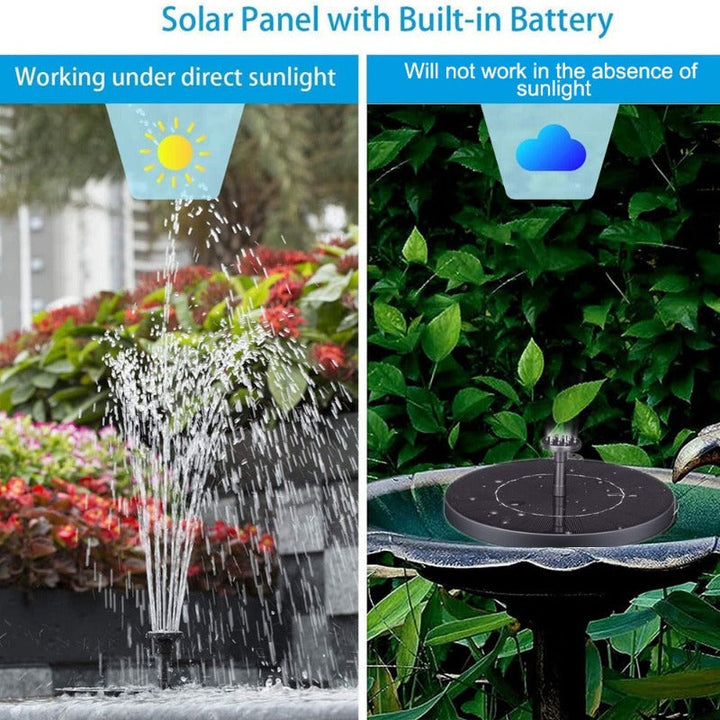 BowLift | SolarSpring Vital Solar Fountain | Floating Pond Pump | Garden Decoration | Solar Water Feature for Outdoors