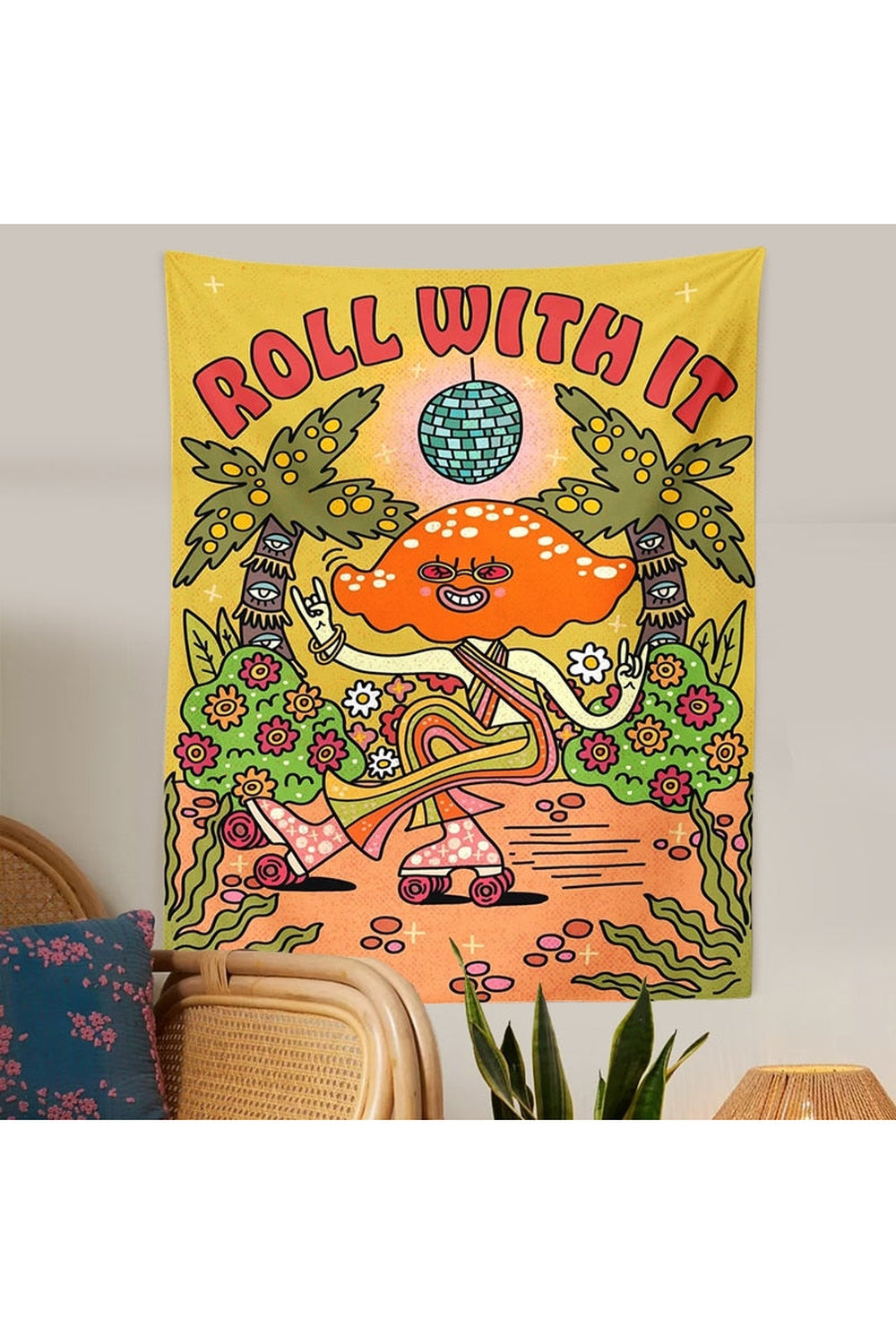 With It Hippie Wall Tapestry | Bowlift