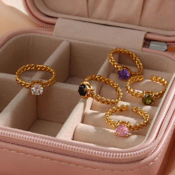 BowLift | Classy Woven Band Diamond Ring