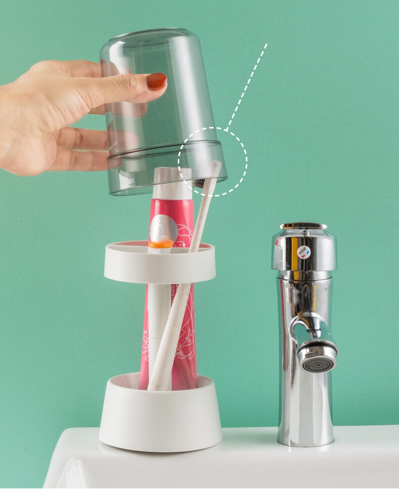 BowLift | Creative Anti-Dust Protective Toothbrush Holder
