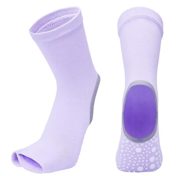 BowLift | Non Slip Quick Dry Yoga and Pilates Socks for Women Cotton Blend With Silicone Grip