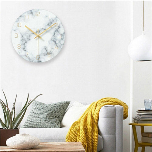 BowLift | StoneChime - Nordic Marble Wall Clock