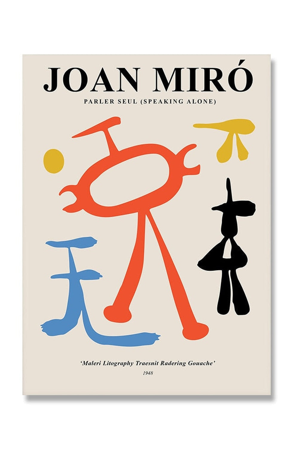 Miro Inspired Canvas Poster | Bowlift