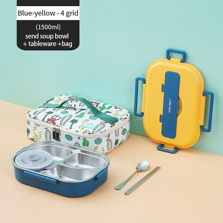 Stainless Steel Multi Compartment Kids Lunch Box | Bowlift