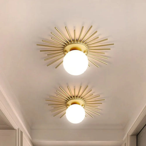 BowLift | HaloBeam – Elegant Glass and Iron Wall Lamp for Classic Touch