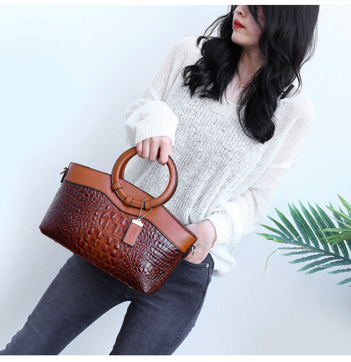 BowLift | Leather Crocodile Bag – with handcrafted details