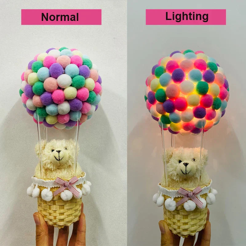 DIY Hot Air Balloon-Shape Flying Animals Night Lamp | Bowlift