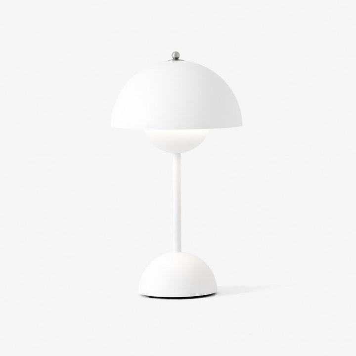 BowLift | Minimalist Flowerpot Table Lamp - Rechargeable Bedside Lamp & Cordless Design Mushroom Shaped Lamps