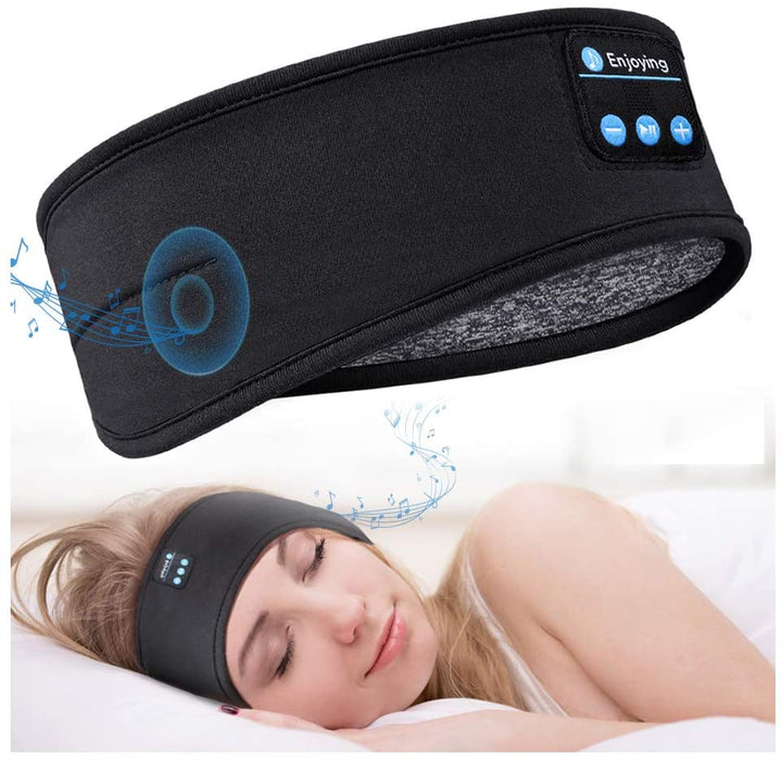 SnoozeMelody - Soundproof Bluetooth Sleep Mask for Peaceful Nights Bowlift