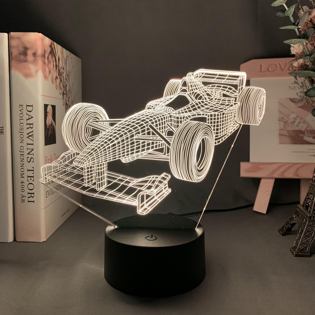 BowLift | Formula-1-3D-Illusion lamp with color mode