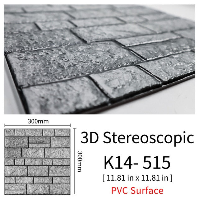 BowLift | 3D Self-Adhesive Cobblestone Wall Stickers