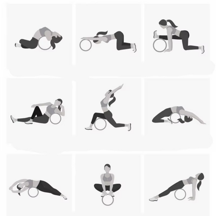 BowLift | Premium Wood Yoga Wheel for Back Stretching and Full Body Balance Training