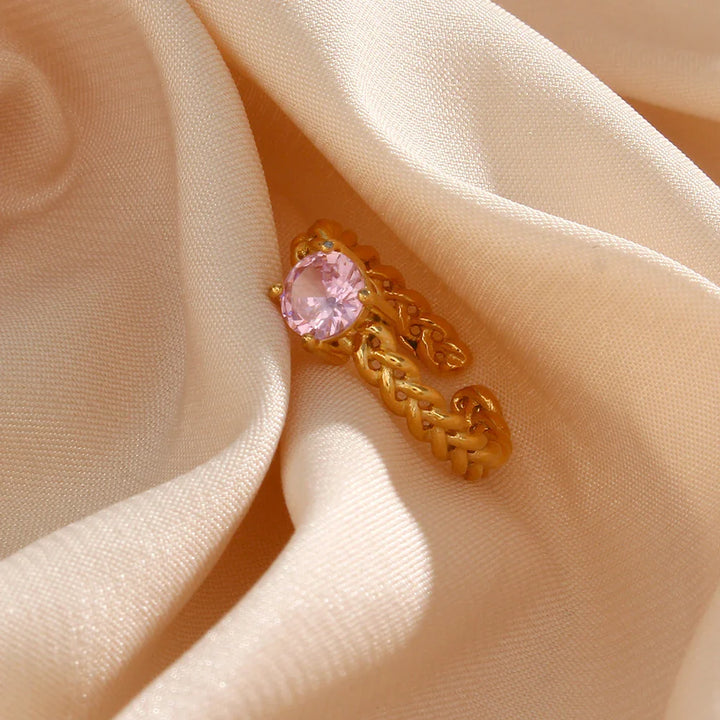 BowLift | Classy Woven Band Diamond Ring