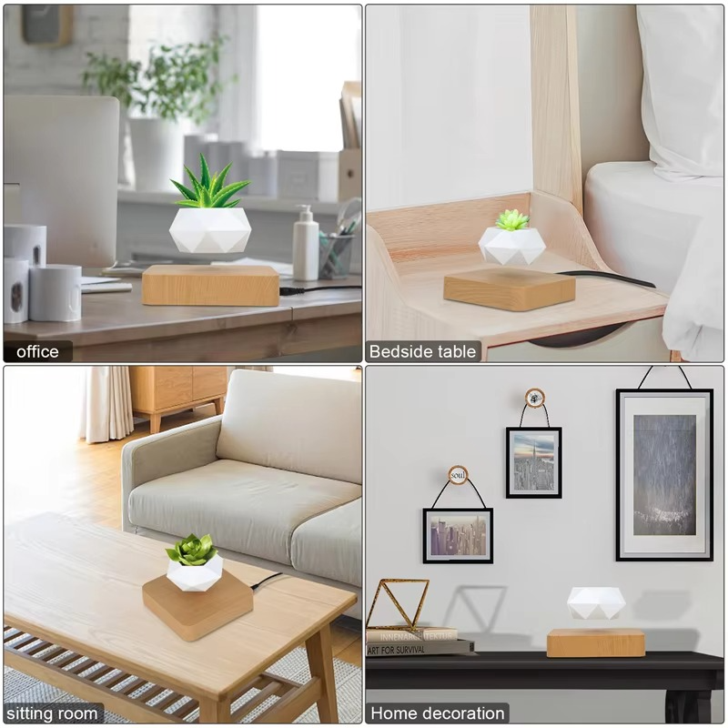 BowLift | Magnetic Levitating Bonsai Planter, Floating Flower Pot for Home and Office Décor