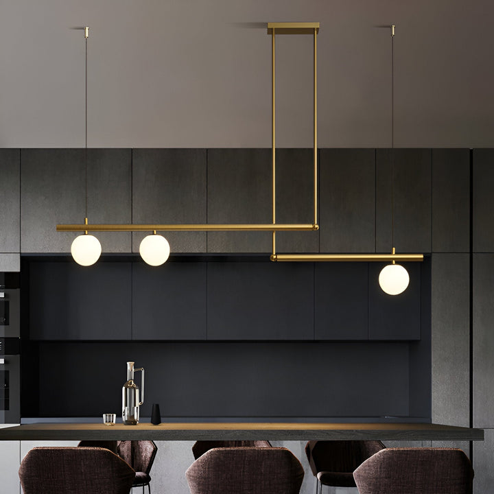 BowLift | Nordic Glass Linear Luxury Pendant Lamp